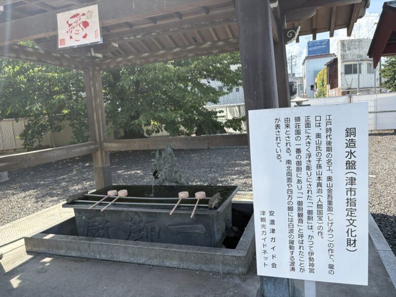 銅造水盤（津市指定文化財）