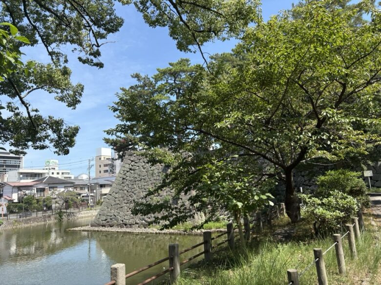 津城（お城公園）戌亥櫓跡