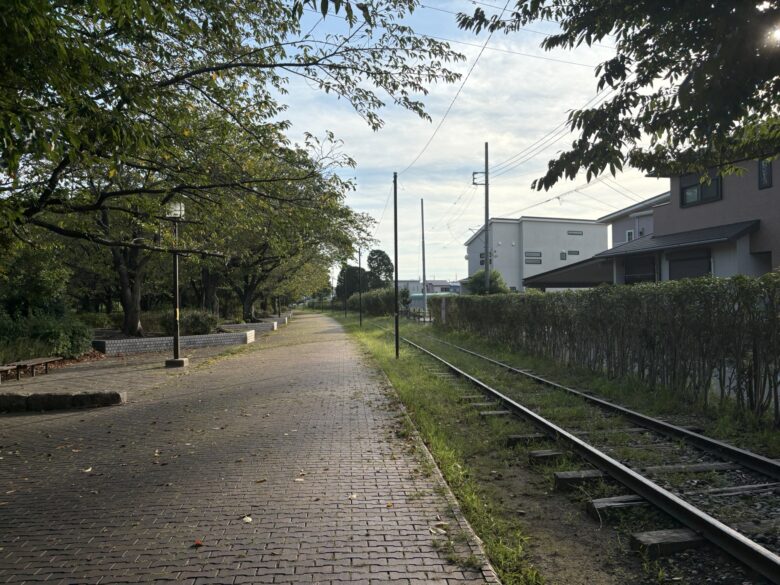 旧国鉄相模線の西寒川支線廃線跡