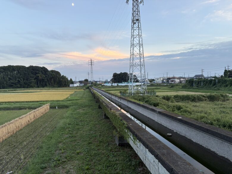 目久尻川沿い