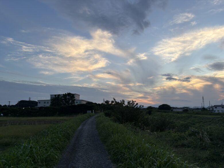 目久尻川沿い